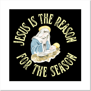 Christmas Jesus Posters and Art